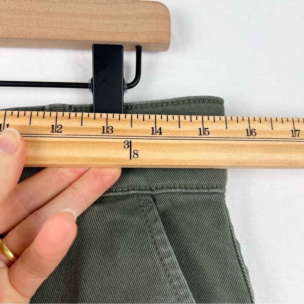 Everlane THE ORGANIC WIDE-LEG PANT Sz 12 Green Utility Casual - Picture 10 of 14